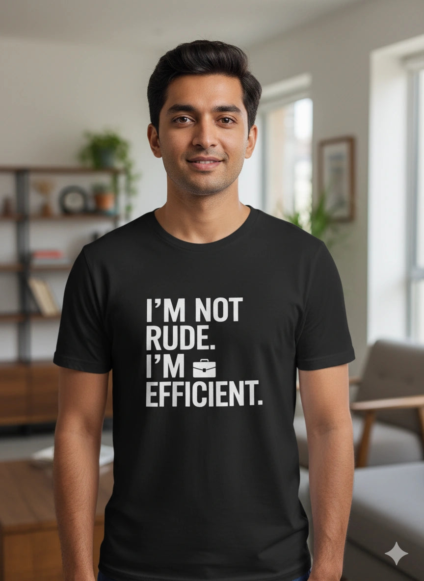 I am not rude I'm efficient Tshirt