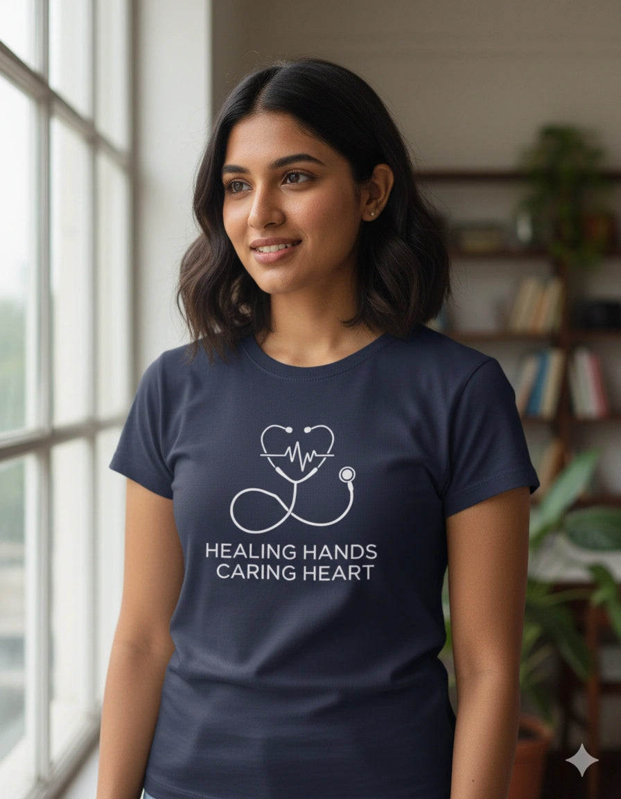 Healing hands caring heart Tshirt