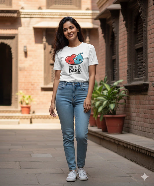 Dil Aur Dard Dono Samjhte Hai - Premium Tshirt for Women