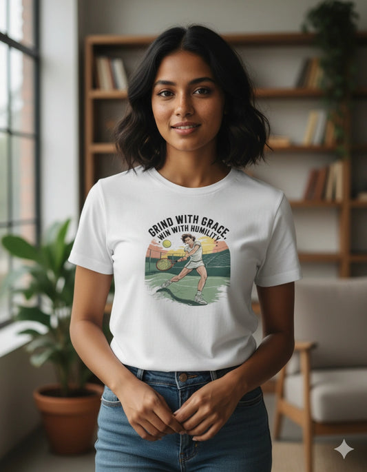 Grind with grace, Win with Humility - Unisex Tshirt