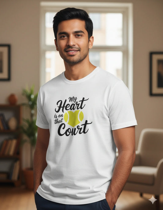 My heart is on that Court - Unisex Tshirt