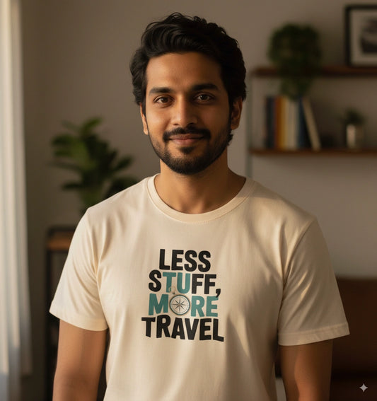 Less stuff more travel  T-Shirt