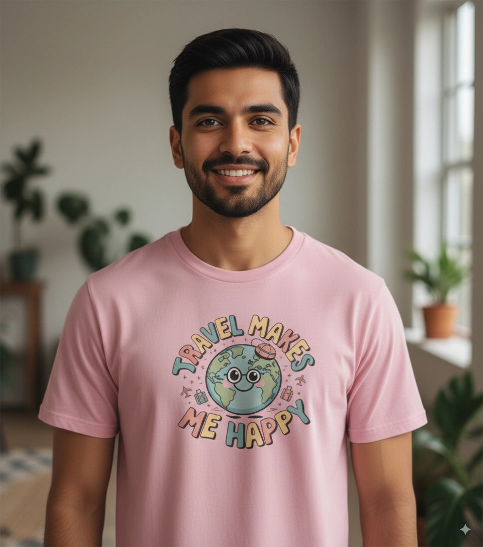 Travel makes me happy T-Shirt