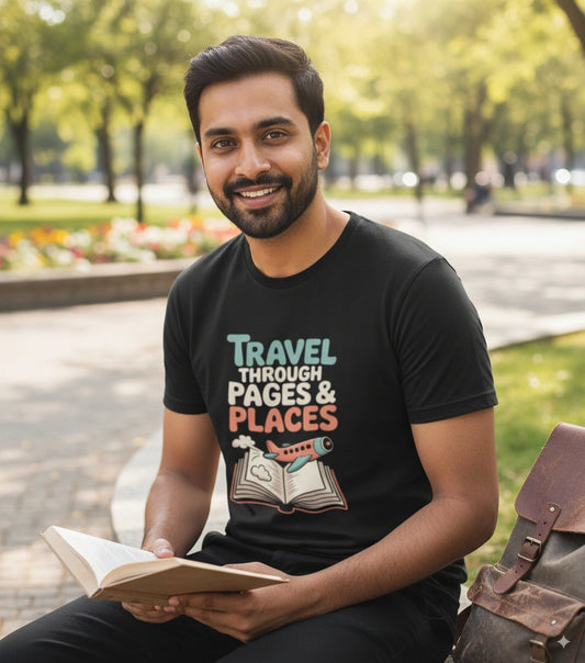 Travel through pages & places T-Shirt