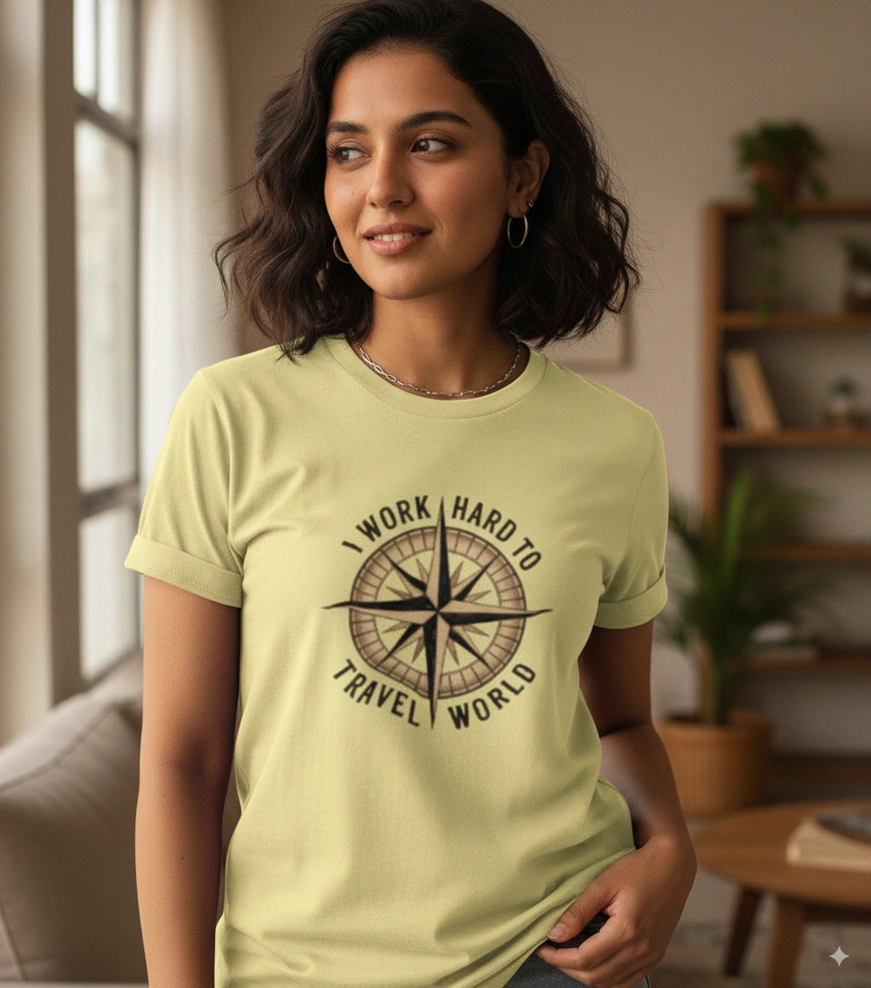 I work to travel world T-Shirt