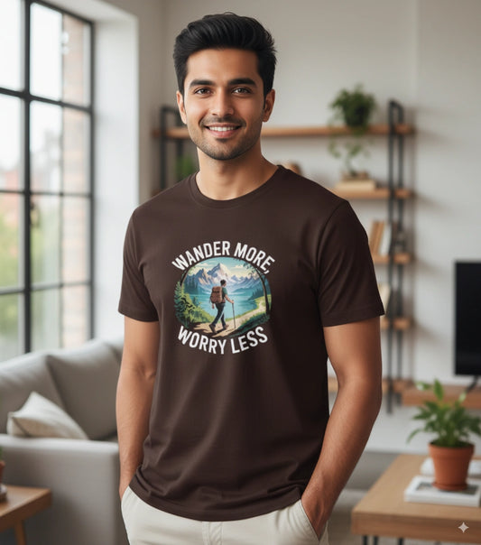 Wander more , worry less T-Shirt