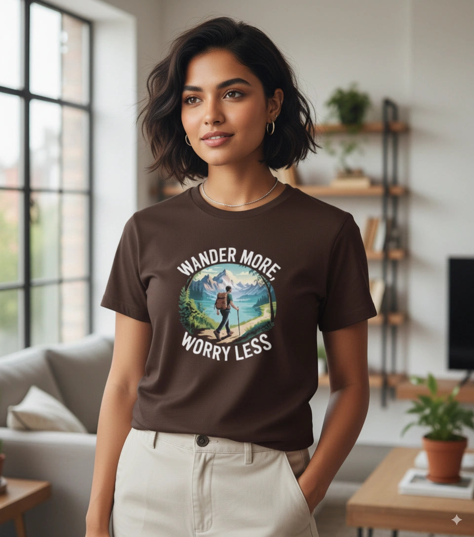 Wander more , worry less T-Shirt