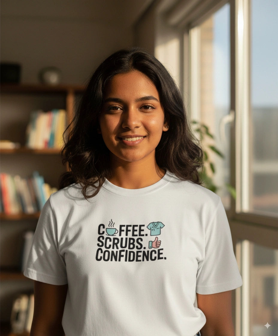 Coffee scrubs and confidence Tshirt