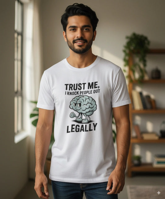 Trust me I knock people out legallyT-Shirt