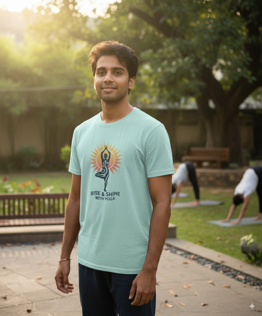 Rise and shine with yoga T-Shirt