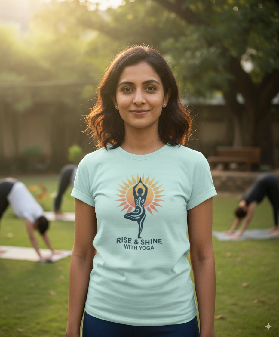 Rise and shine with yoga T-Shirt