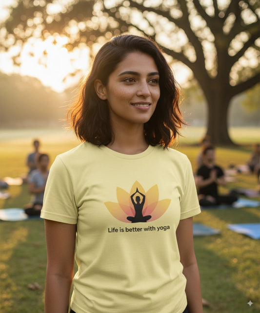Life is better with yoga T-Shirt