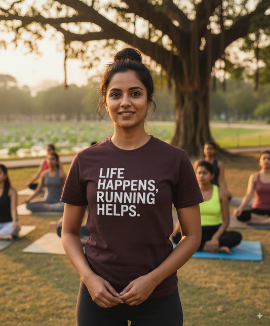 Life Happens running helps T-Shirt