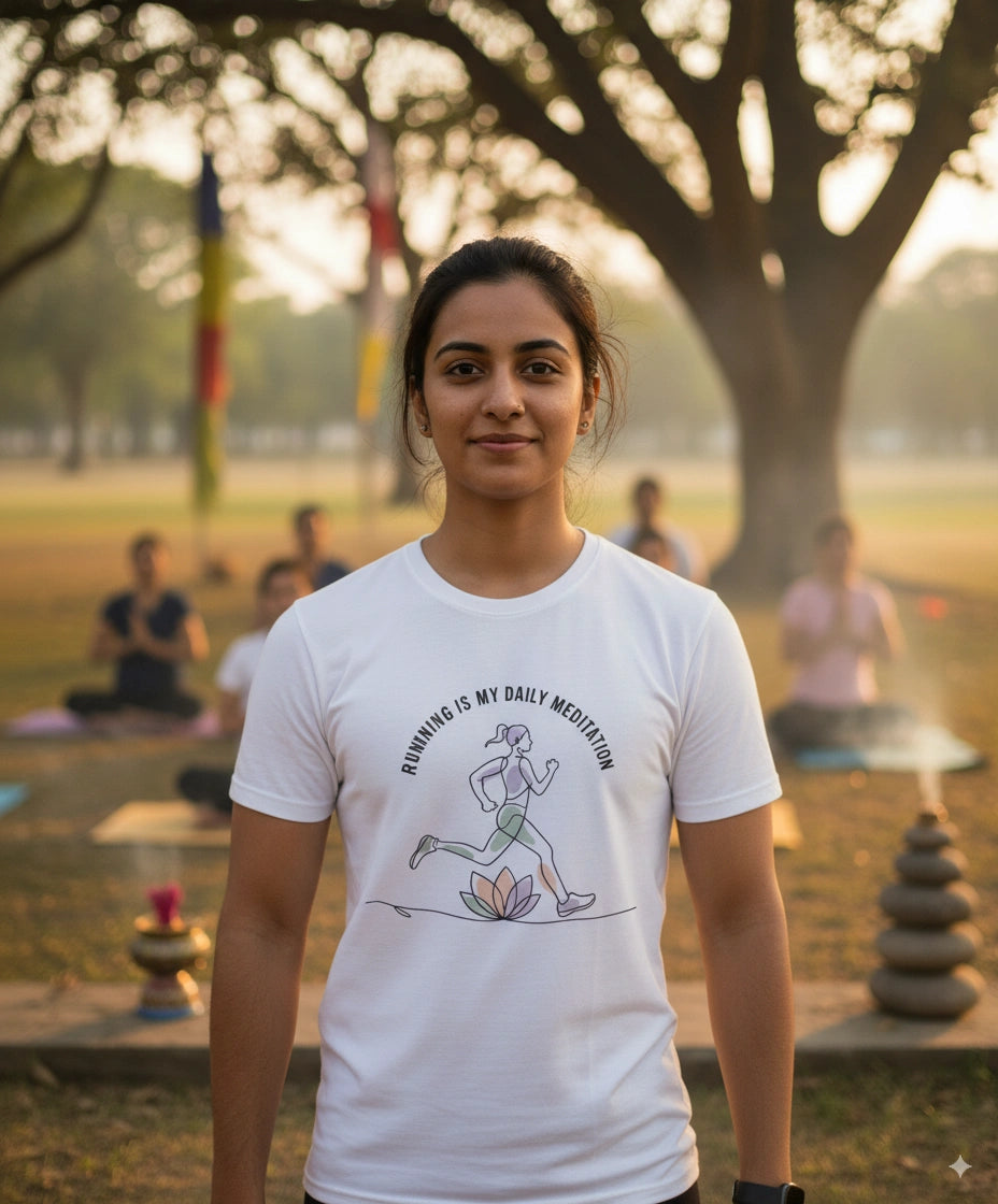 Running is my daily meditation 2 Tshirt