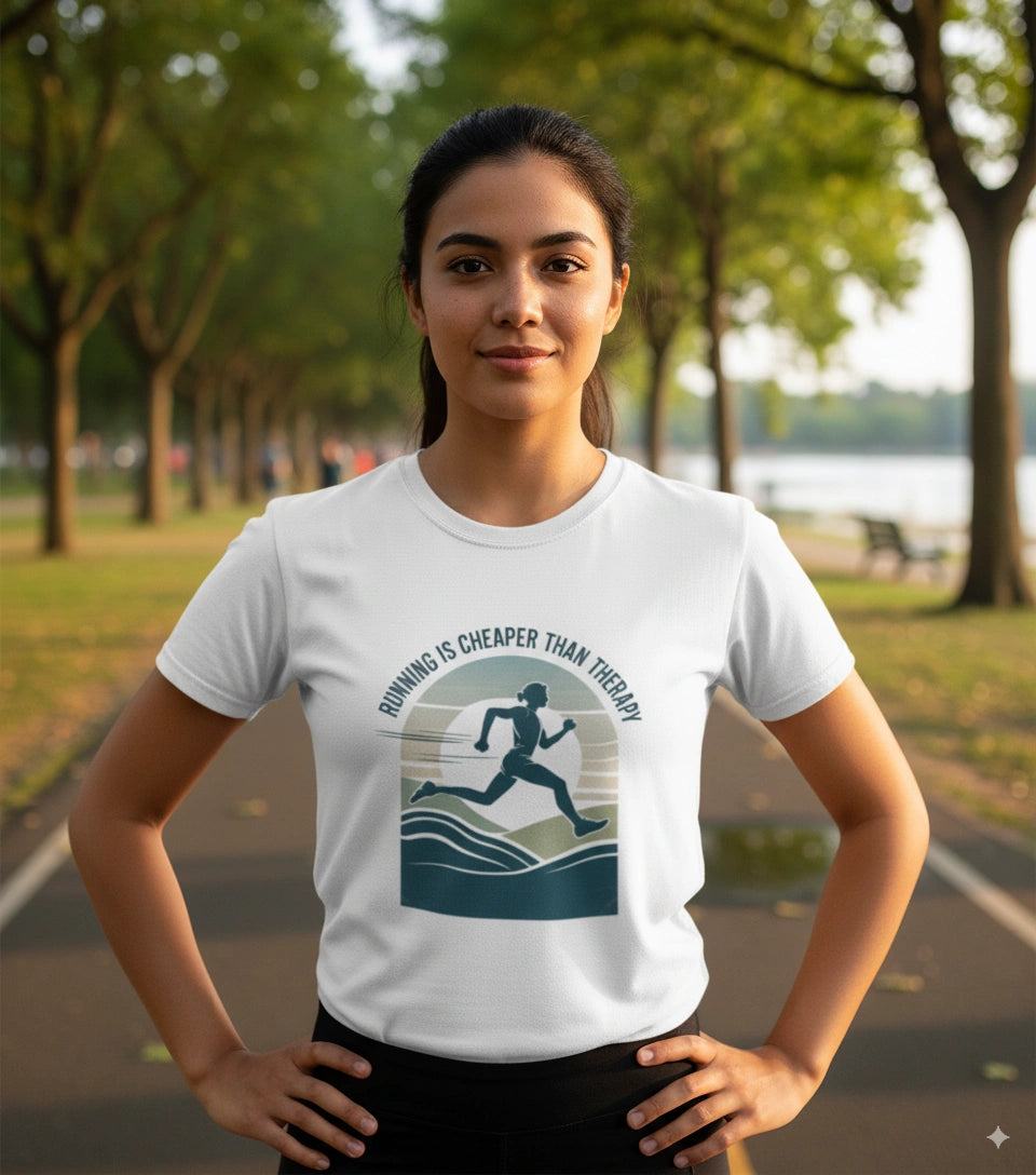 Running is cheaper than therapy Tshirt