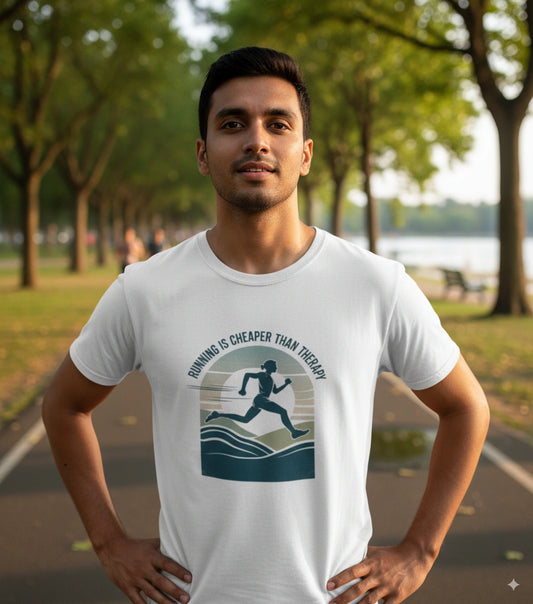 Running is cheaper than therapy Tshirt