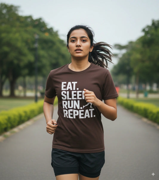 Eat sleep run repeat W tshirt