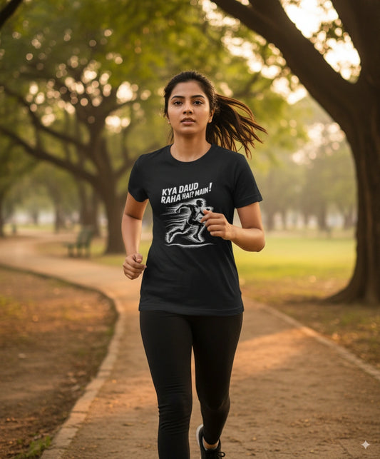 Kya daud raha hai ? - Main Tshirt