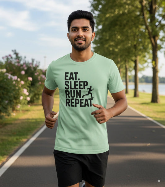 Eat sleep run repeat Tshirt