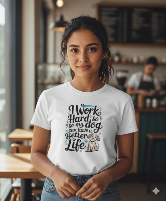 I work hard for my dog T-Shirt