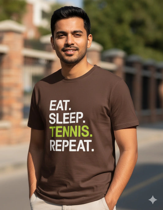 Eat Sleep Tennis Repeat - Unisex Tshirt