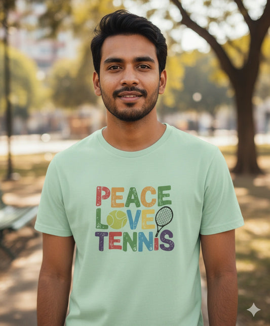 Peace - Love - Tennis - Unisex Tshirt