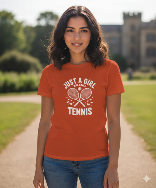 Just a girl who loves tennis - Tshirt