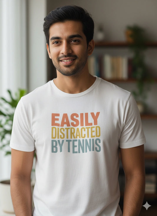 Easily Distracted By Tennis - Tshirt