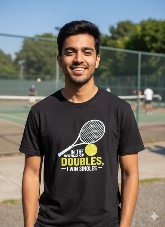 In The World Of Doubles, I Win Singles - Unisex Tshirt