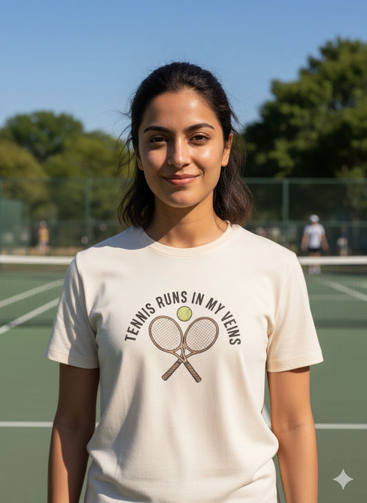 Tennis runs in my veins - Tshirt
