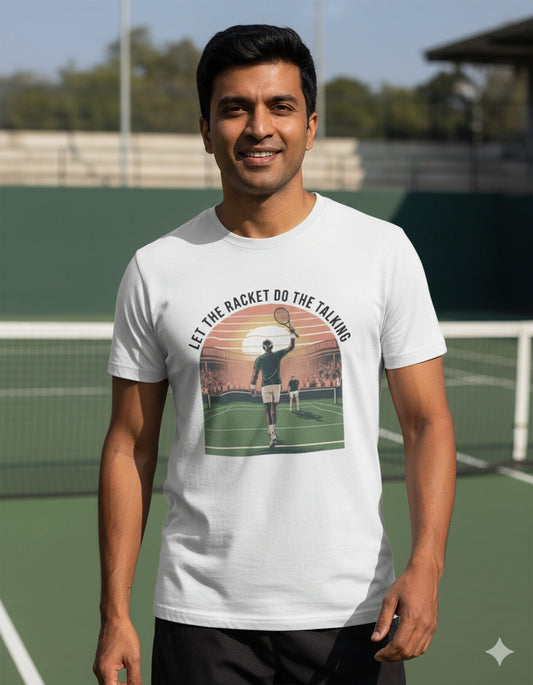 Let the racket do the talking - Unisex tshirt