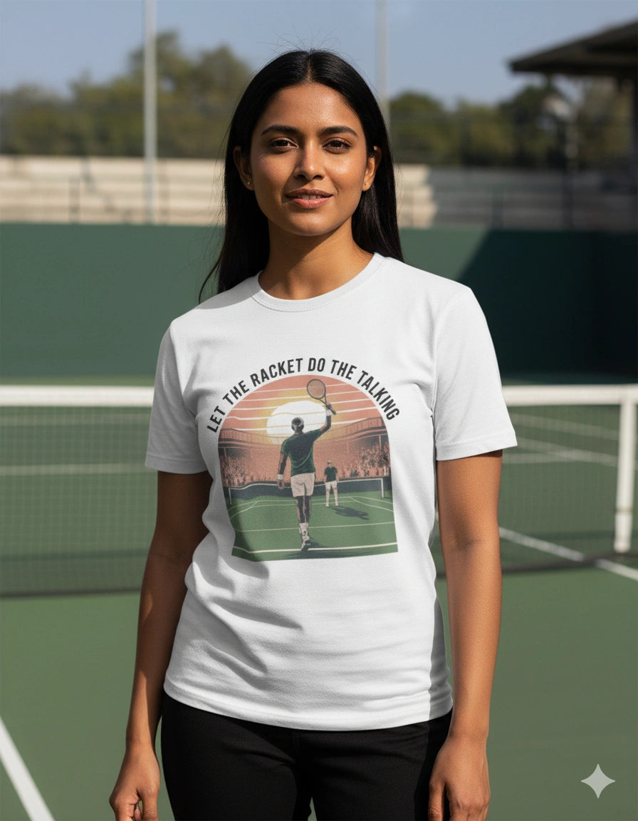 Let the racket do the talking - Unisex tshirt