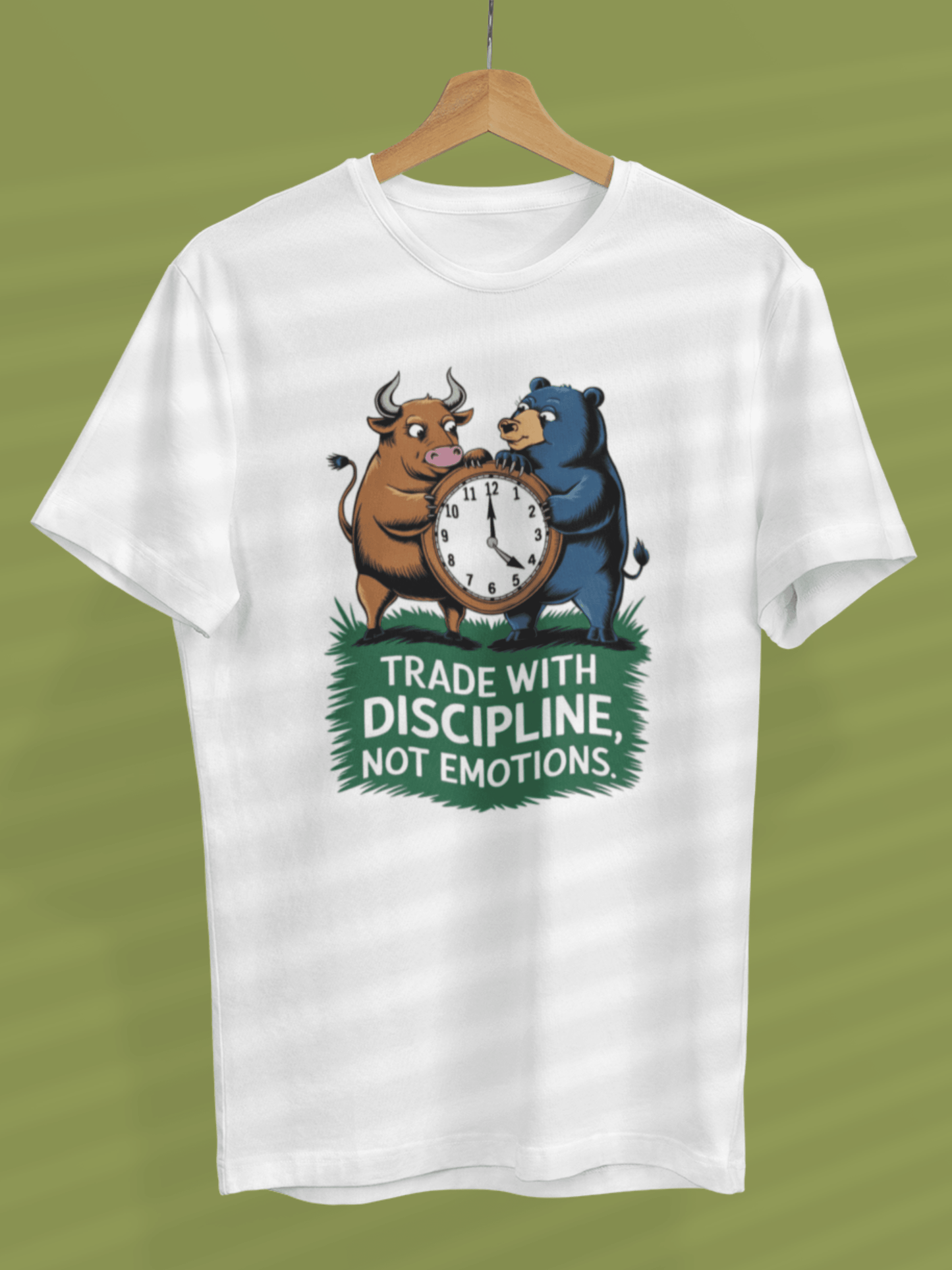 Trade With Discipline Not Emotions - Premium Unisex Tshirt