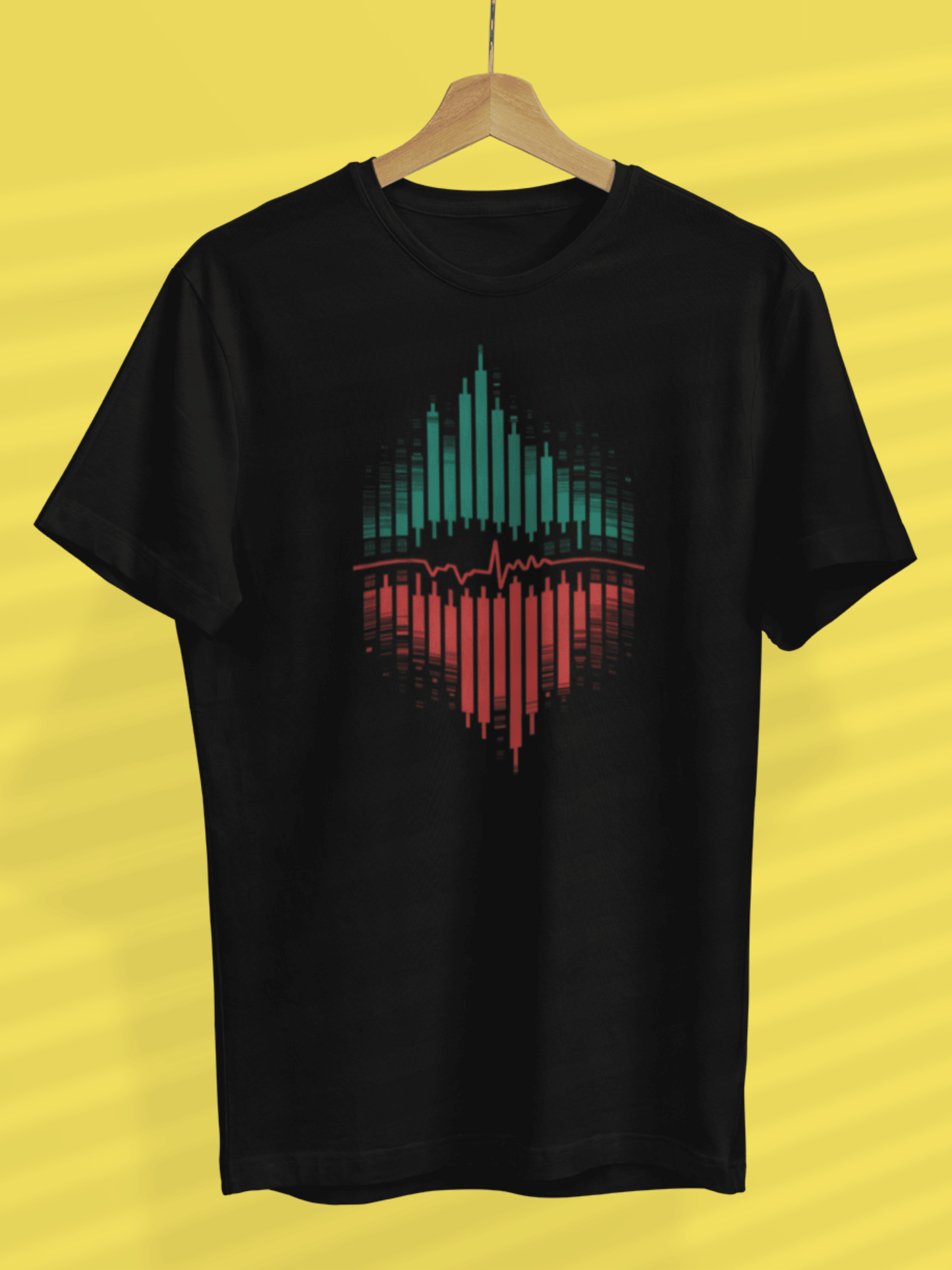 Candlesticks Heartbeat - Premium Unisex Tshirt