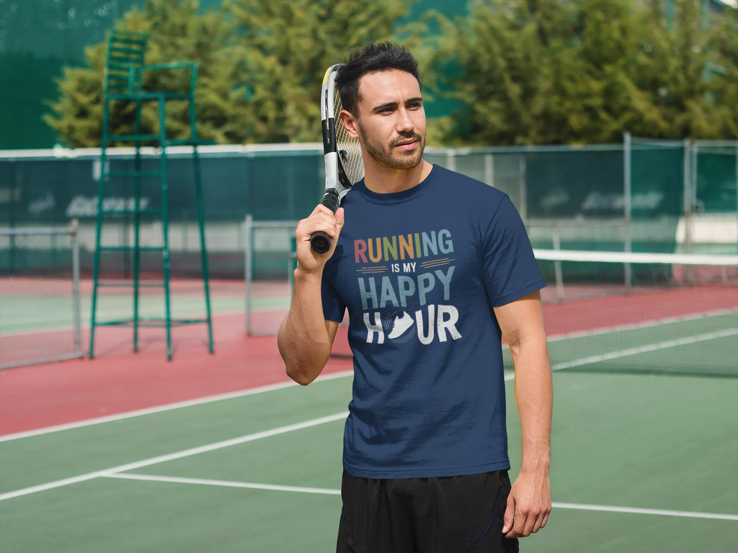 Running Is My Happy Hour - Premium Unisex Tshirt