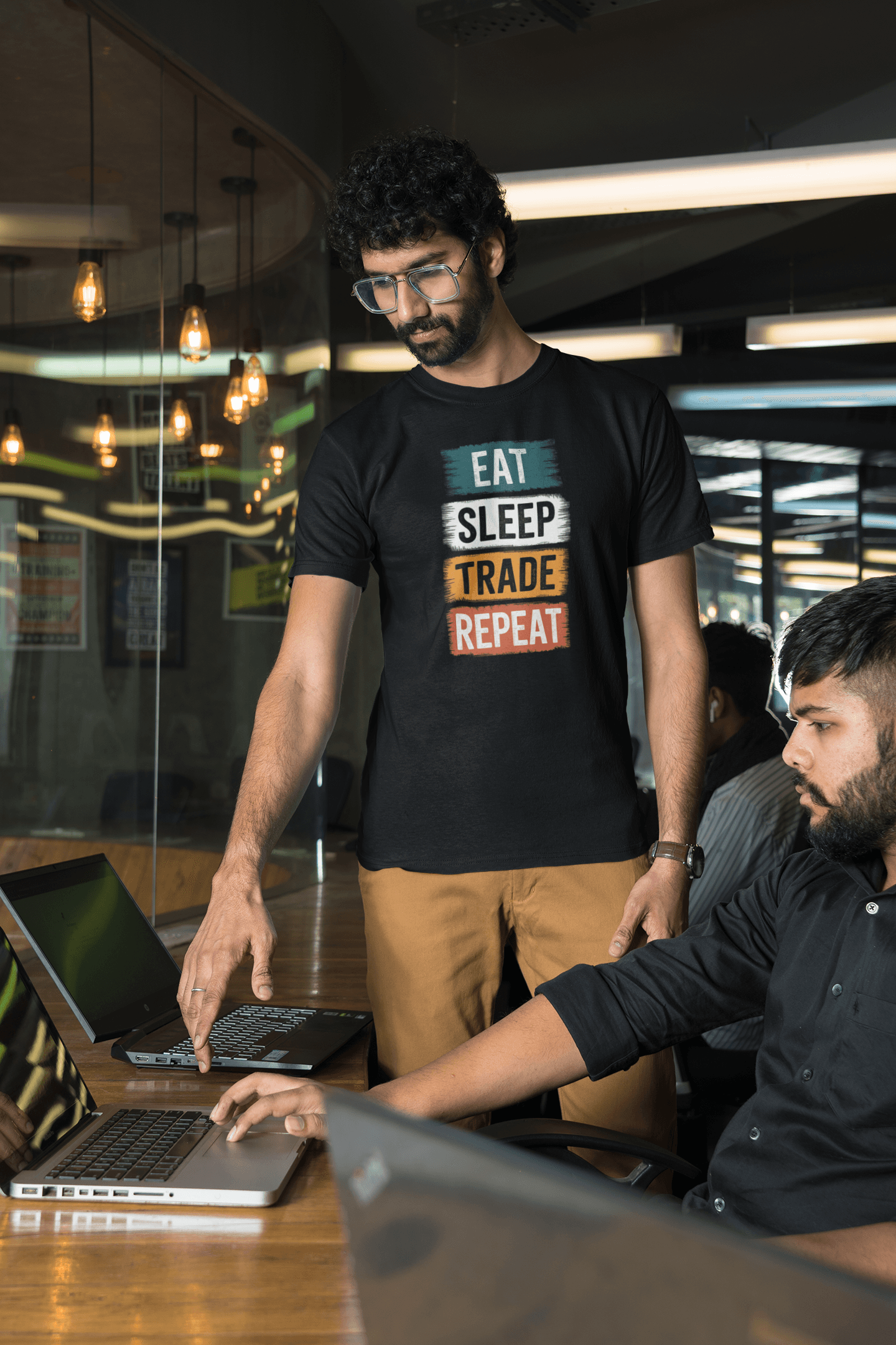 Eat Sleep Trade Repeat - Premium Unisex Tshirt