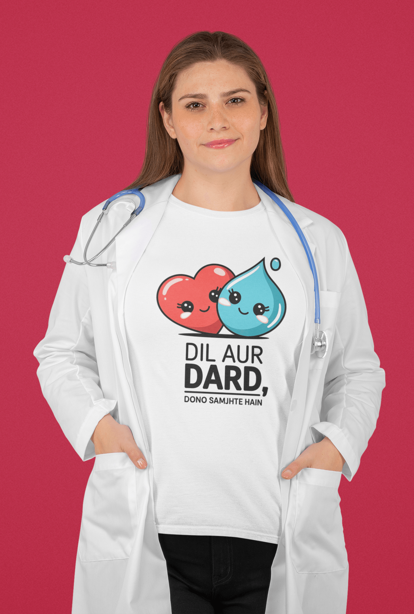 Dil Aur Dard Dono Samjhte Hai - Premium Tshirt for Women