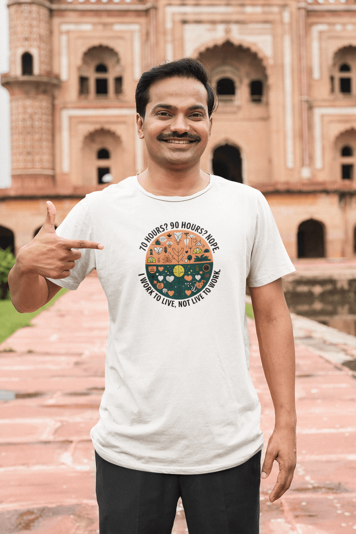 I Work To Live, Not Live To Work - Premium Unisex Tshirt