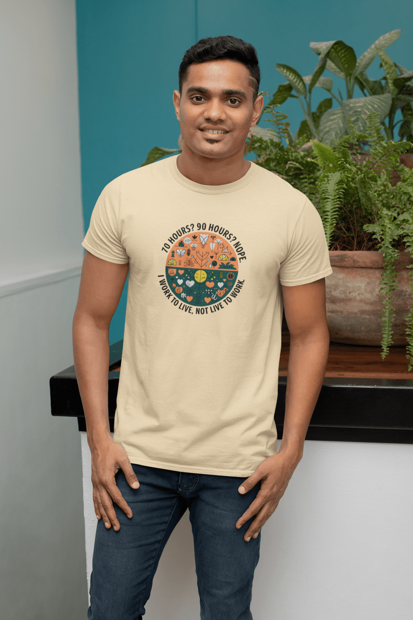 I Work To Live, Not Live To Work - Premium Unisex Tshirt