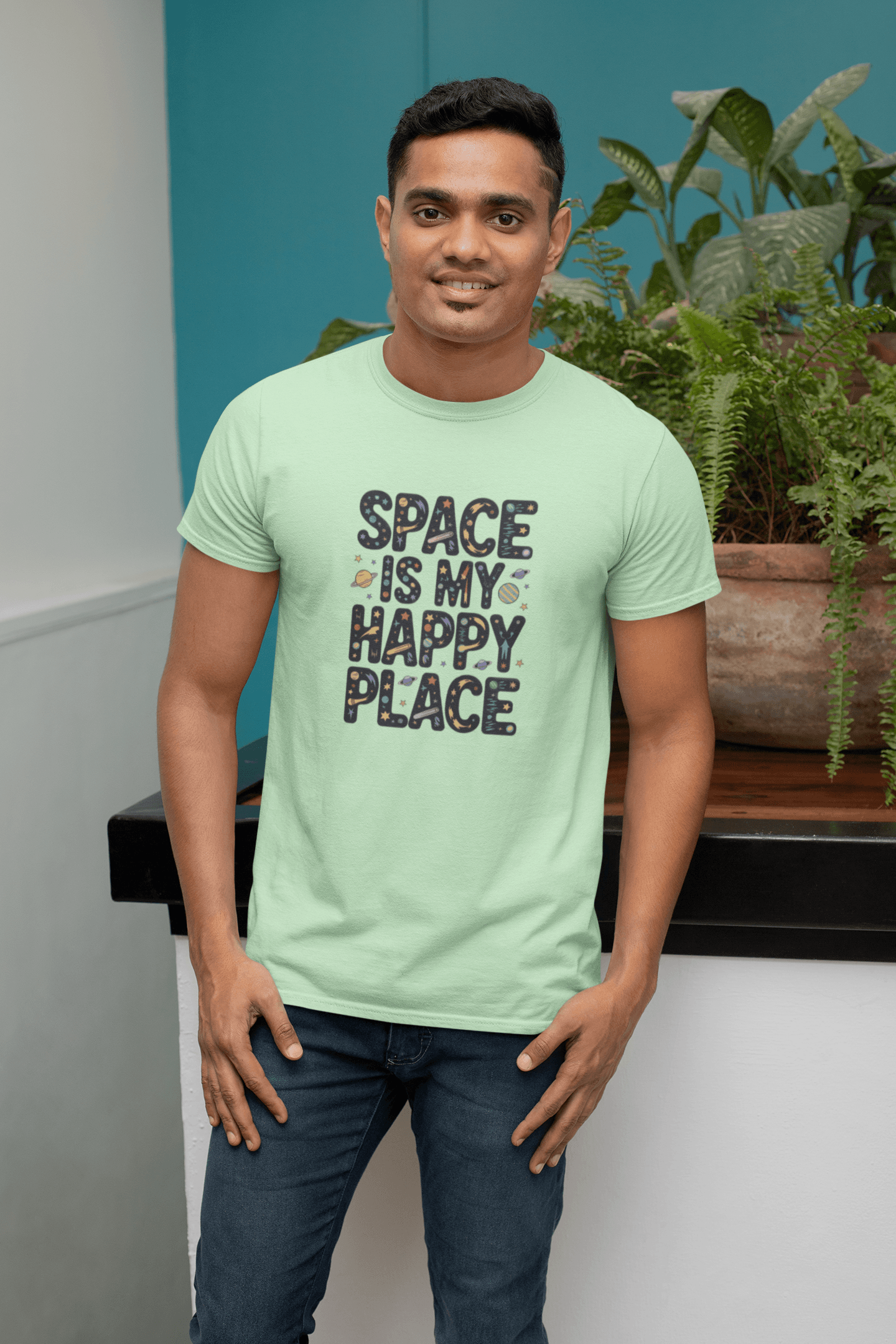 Space Is My Happy Place - Premium Unisex Tshirt