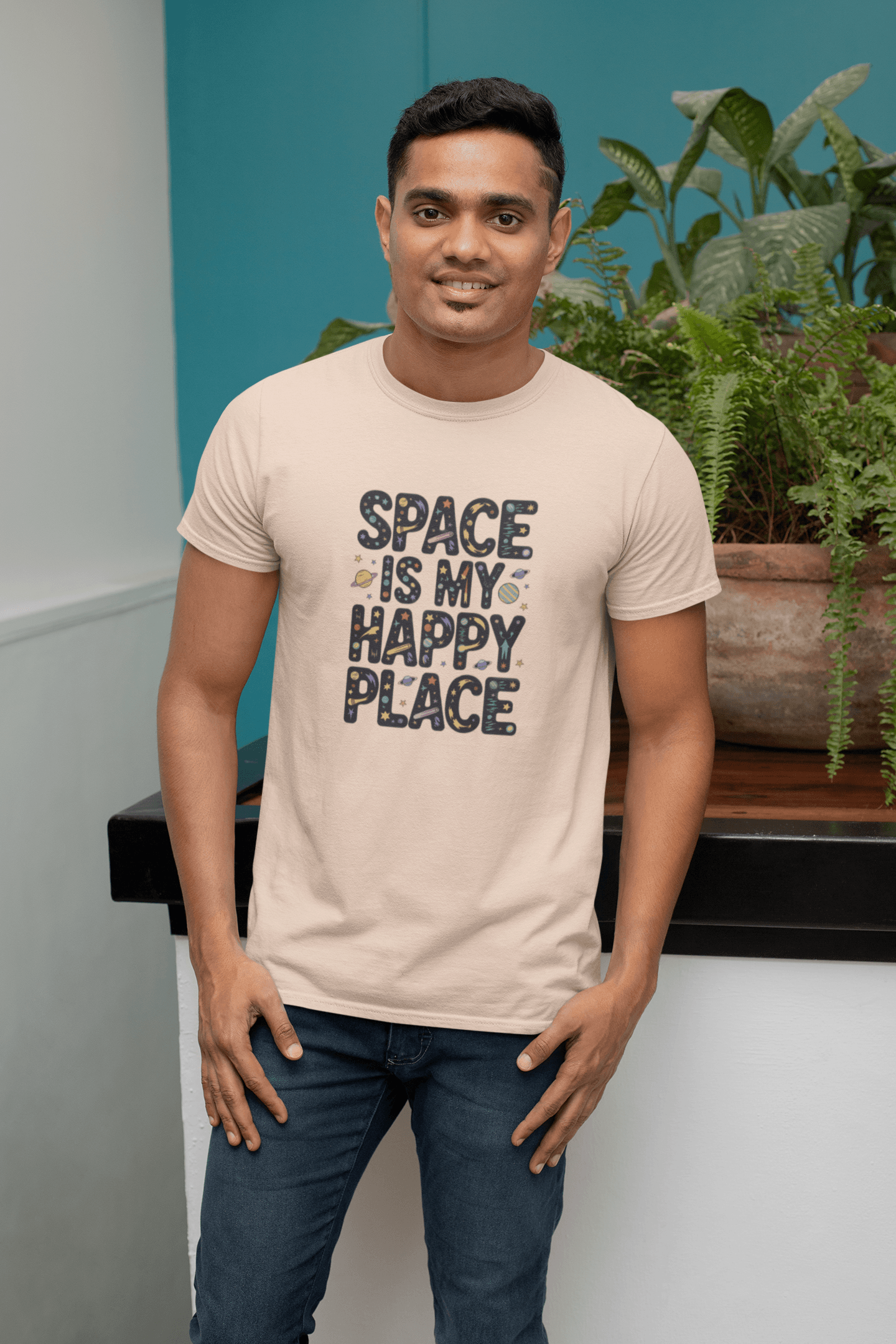 Space Is My Happy Place - Premium Unisex Tshirt