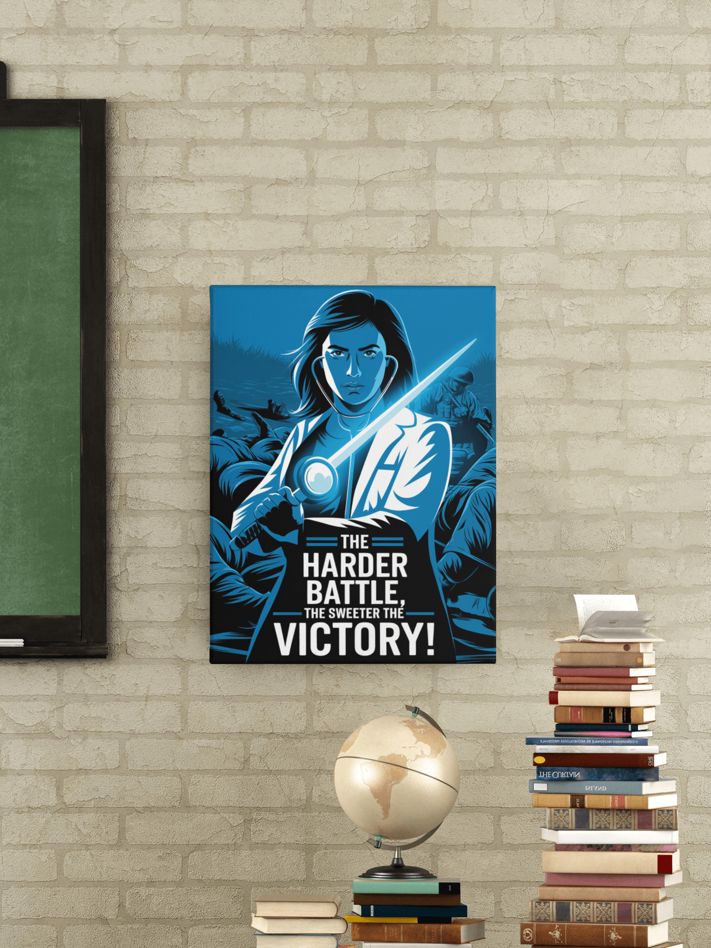 The Harder Battle , Sweeter the Victory - NEET Poster with self adhesive strips