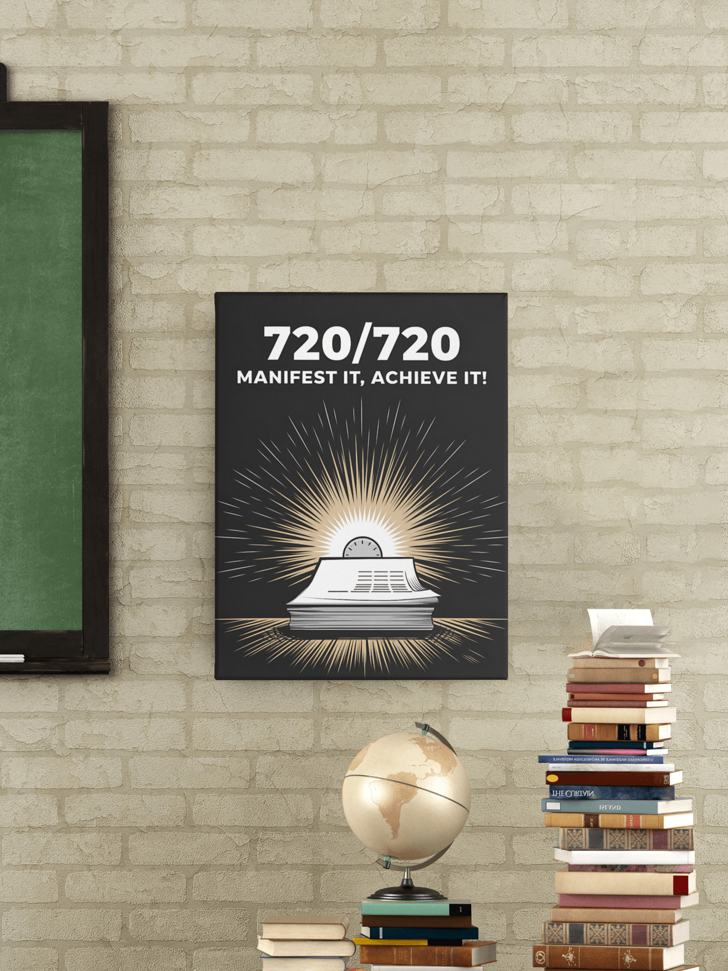 Manifest it Achieve it - NEET Poster with self adhesive strips