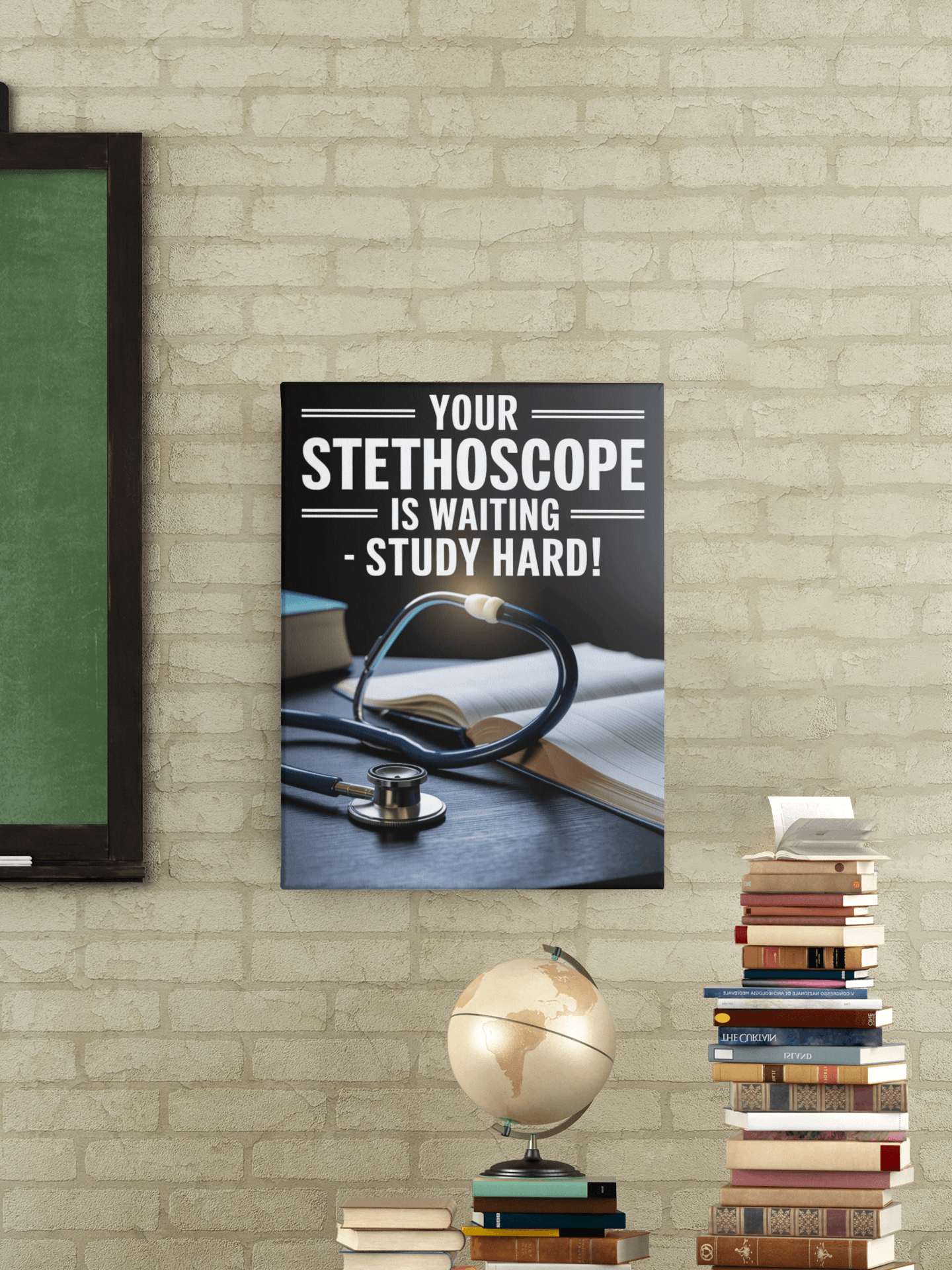 Your Sthethoscope Is Waiting -  NEET Poster with self adhesive strips