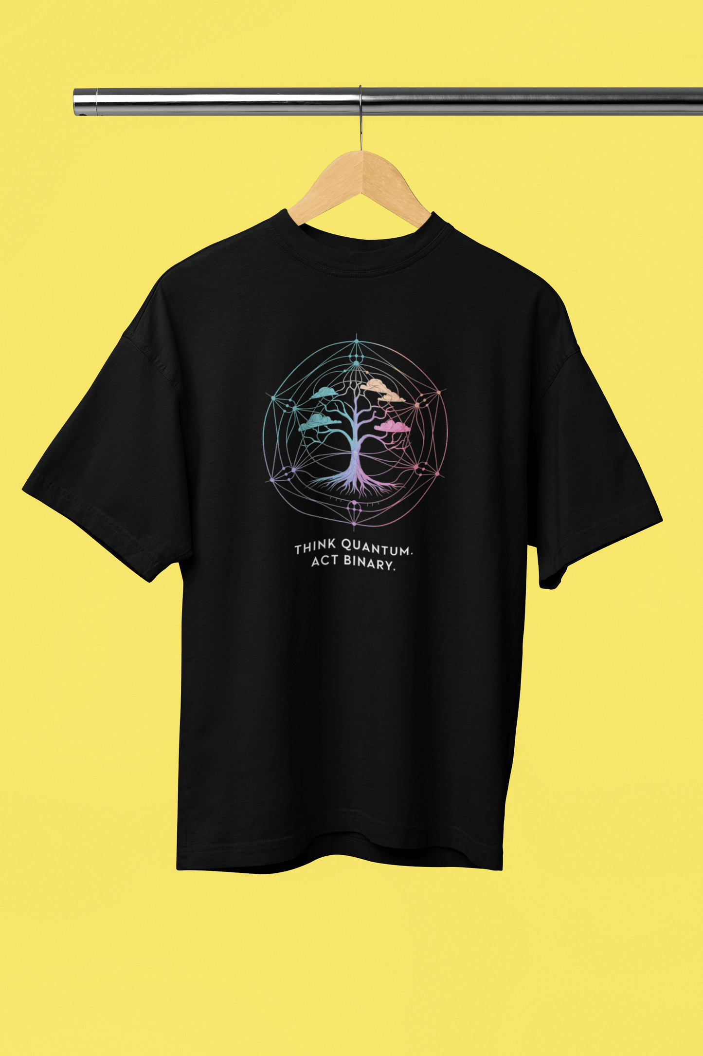 Think Quantum Act Binary - Premium Unisex Tshirt
