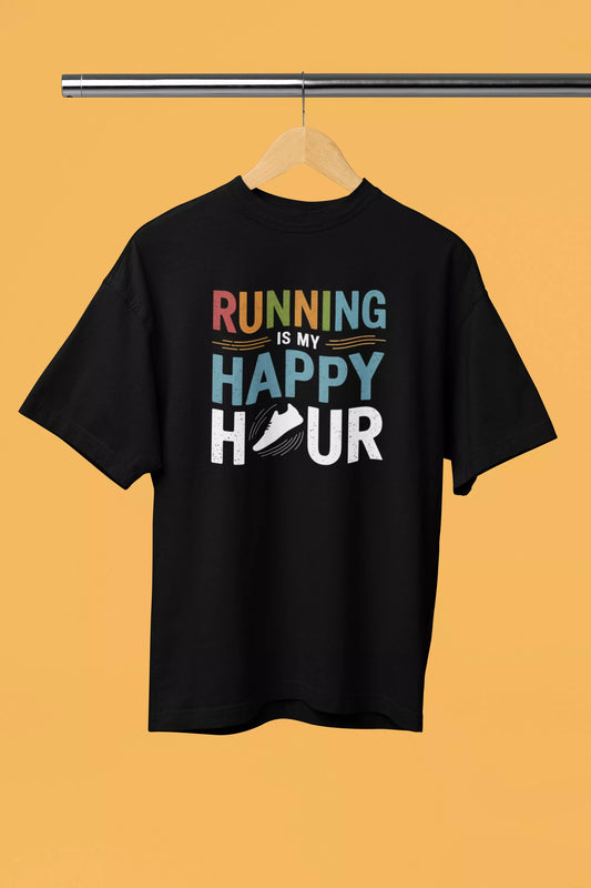 Running Is My Happy Hour - Premium Unisex Tshirt