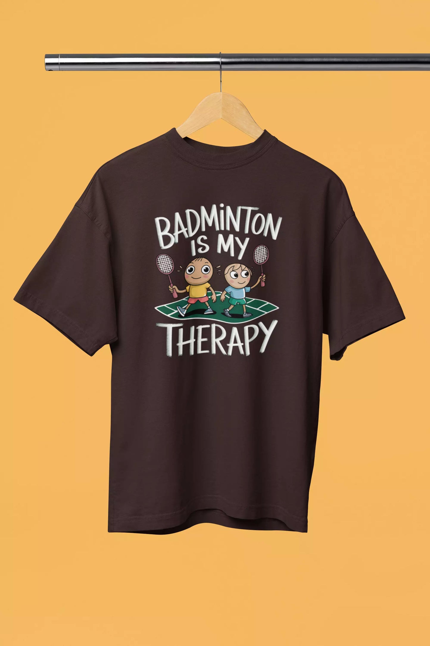 Badminton is my therapy - unisex Tshirt