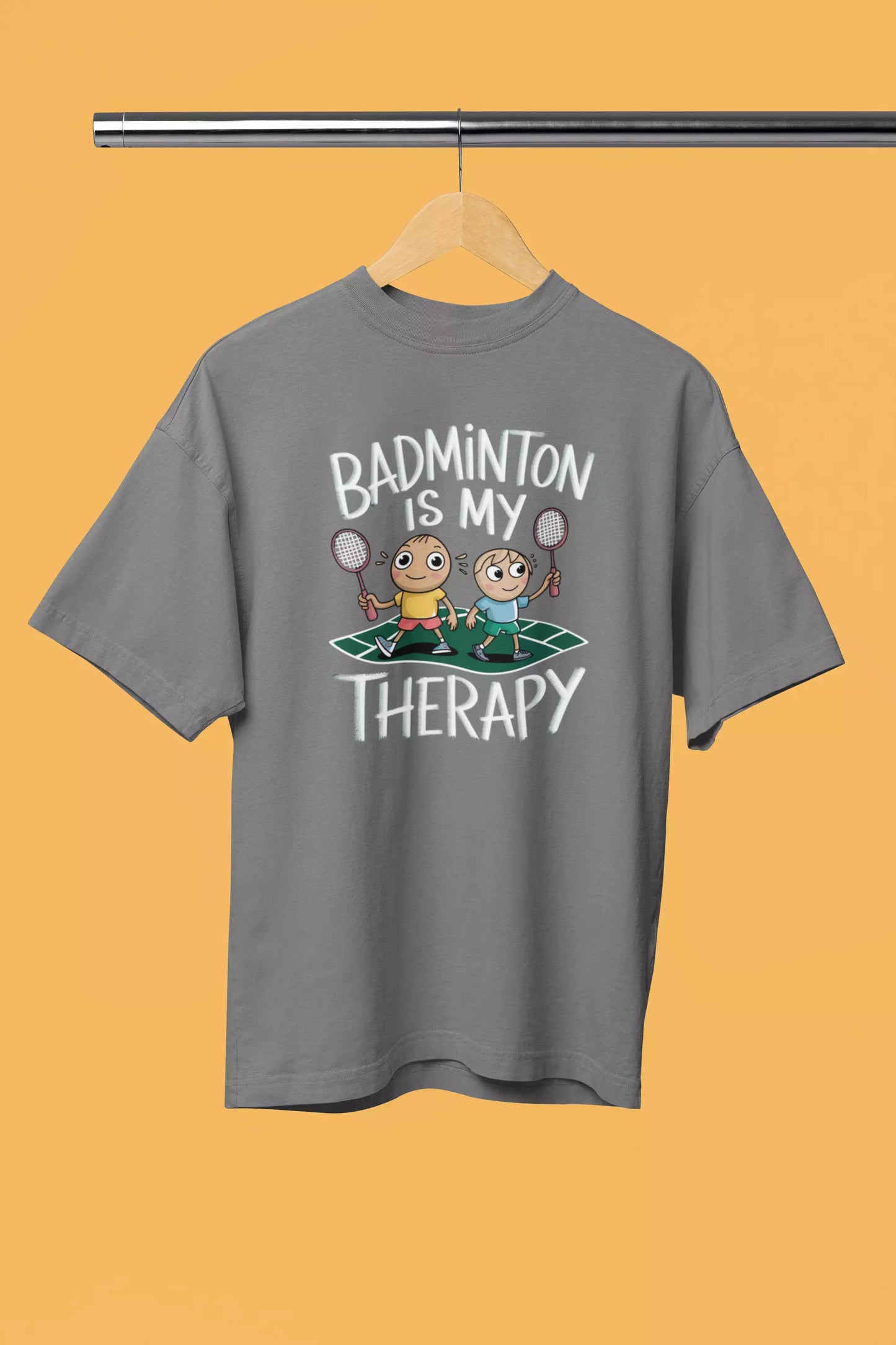 Badminton is my therapy - unisex Tshirt