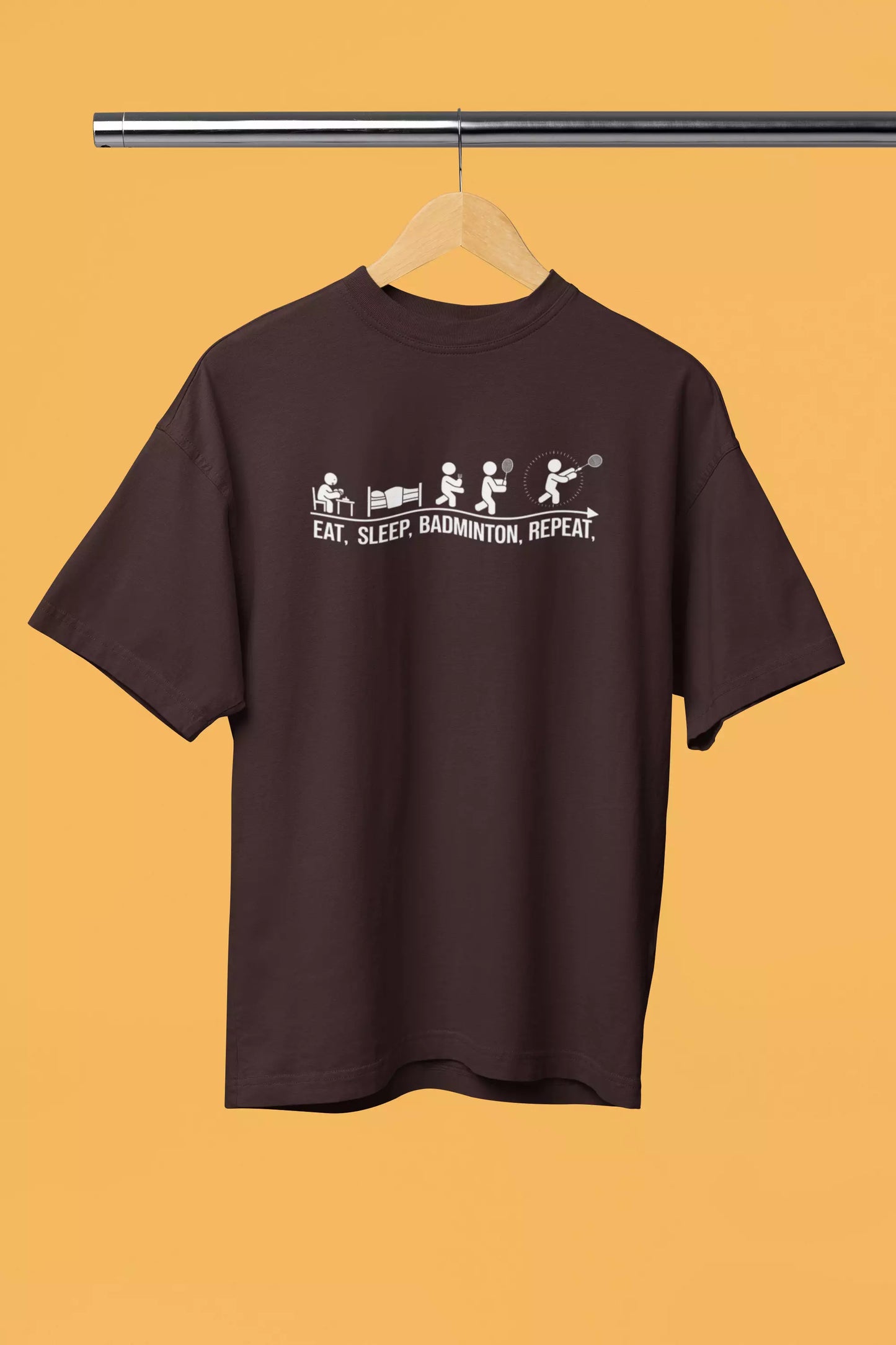 Eat Sleep Badminton repeat - Unisex Tshirt