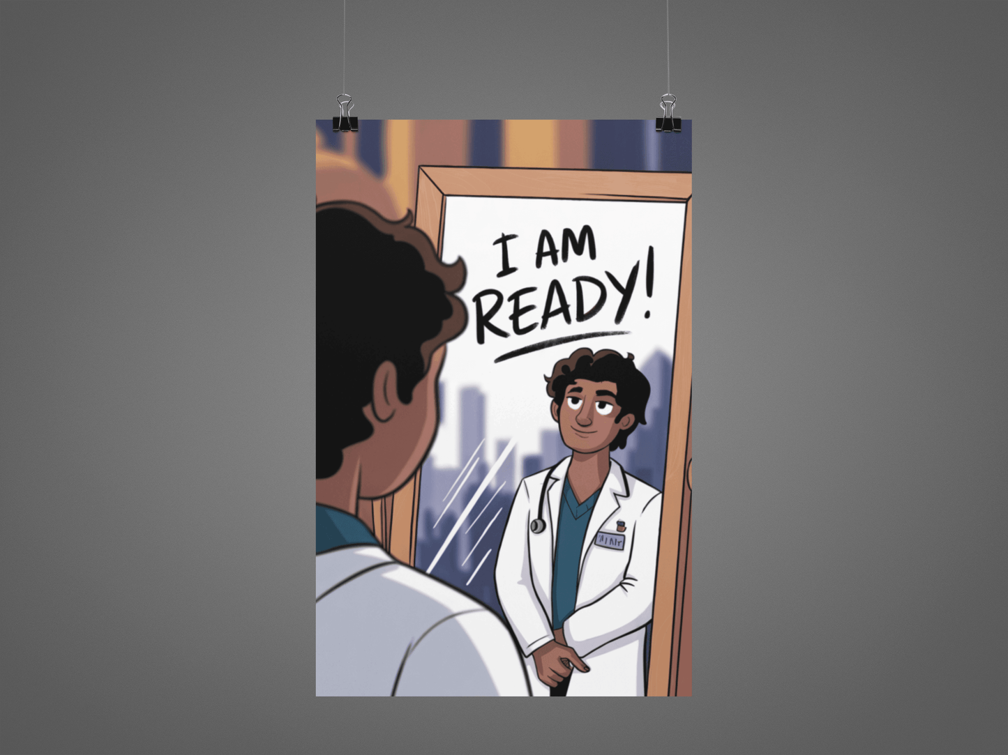 I Am Ready - NEET Poster with self adhesive strips